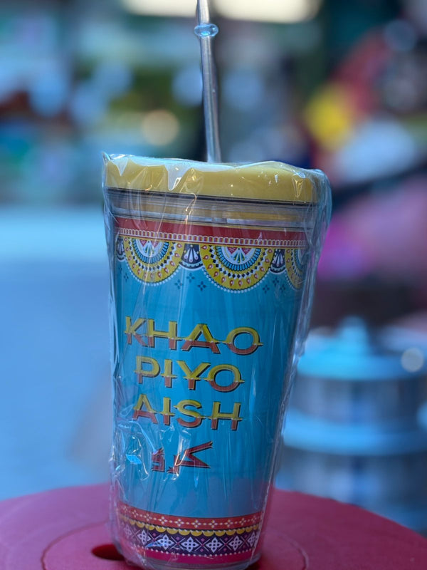 Plastic Glass With Straw