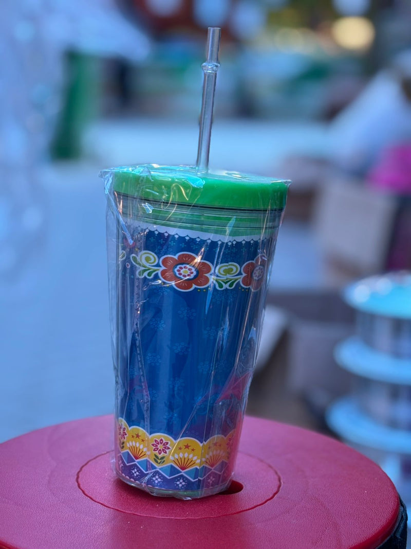 Plastic Glass With Straw